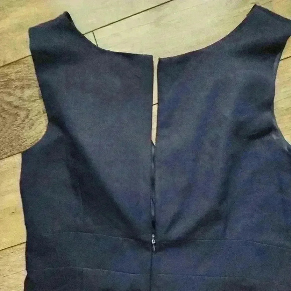 PURE ALFRED SUNG size 12 Womens navy blue dress, Great For A Wedding/summer - Picture 12 of 14